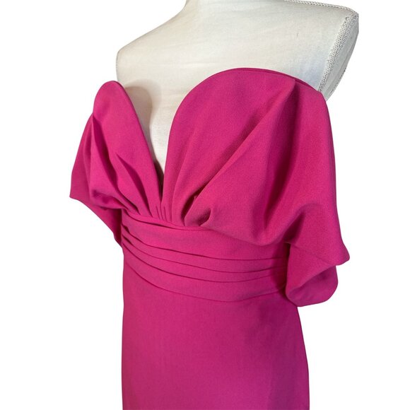 Line & Dot Amore Mini Dress in Pink Large New Womens Off the Shoulder Party - Picture 7 of 11